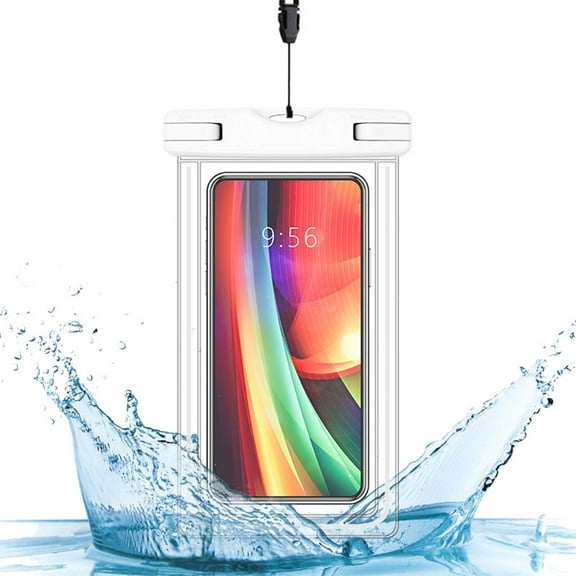 Vacemry Waterproof Phone Pouch, Touchscreen Dry Bag for Swimming, Diving, Rafting, Beach, IPX8 Protection, Glow in the Dark, Lanyard Included, Fits Smartphones Up to 6.7"