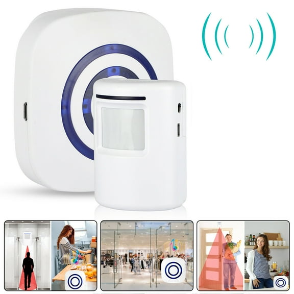 Vacemry Wireless Door Alarm, Motion Sensor Alert System for Home Security, 100 Meter Range with 38 Chime Options, Easy Install No Wiring Needed