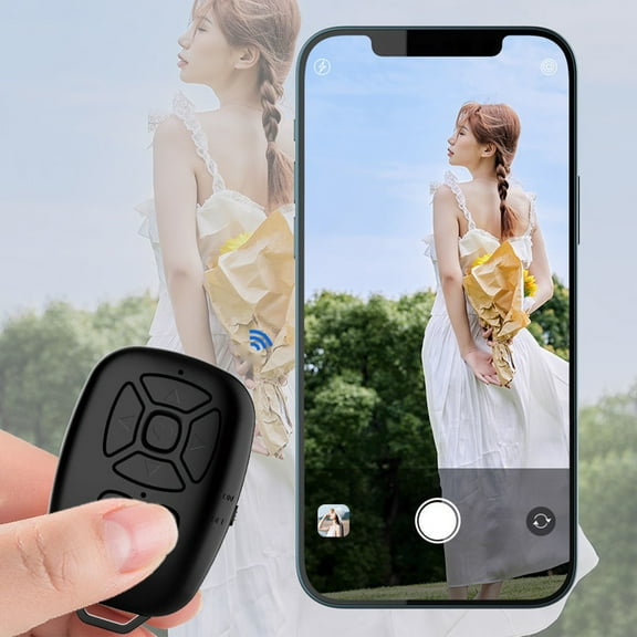 Vacemry Wireless Photo Remote, Wireless Remote Control For Mobile Phones And Tablets, Bluetooth Photo Video Clicker, Rechargeable Selfie Shutter, Live Stream Page Turner, For Photography