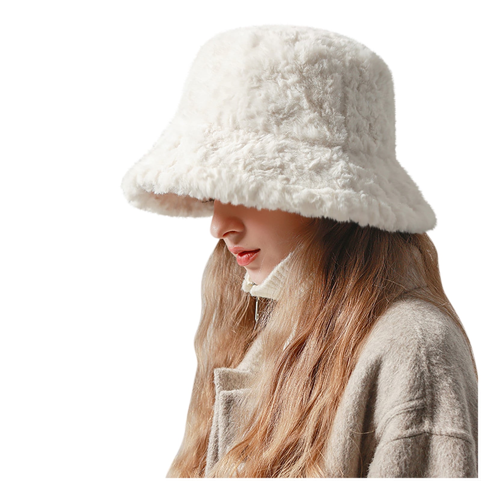 Vacemry Women Solid Color Warm Winter Hat for Cold Weather, Cozy ...