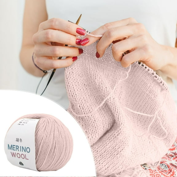 Vacemry Wool Yarn, Medium Coarse Wool Yarn for Knitting, Soft Merino Wool Blend for Scarves Hats, Hand Weaving Yarn for Crafts, Multiple Color Options, Warm and Durable for Winter Projects