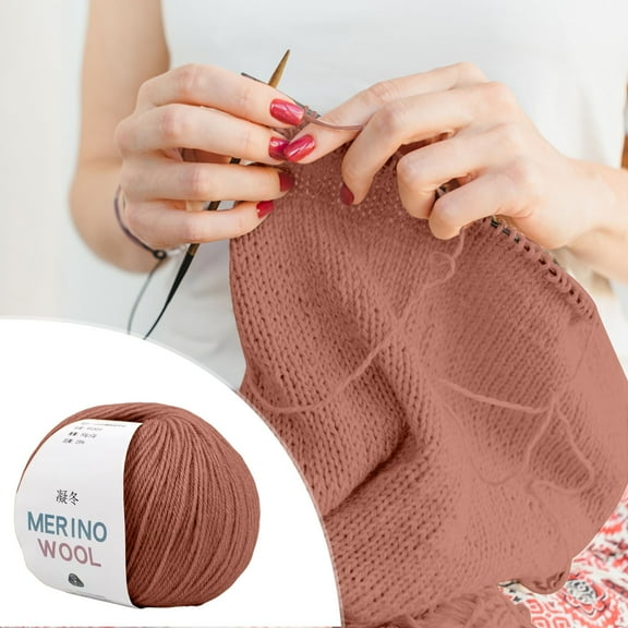 Vacemry Wool Yarn, Medium Coarse Wool Yarn for Knitting, Soft Merino Wool Blend for Scarves Hats, Hand Weaving Yarn for Crafts, Multiple Color Options, Warm and Durable for Winter Projects