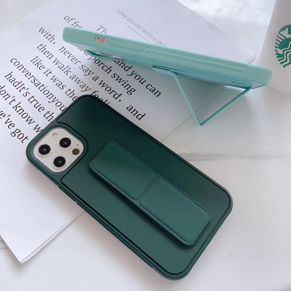 Vacemry iPhone 12 Pro Max Case, Protective Phone Case with Kickstand Handle for Fruit iPhone 12 Pro Max 6.7 Inch, Shockproof Cover with Secure Grip, Supports Wireless Charging, Precise Cutouts