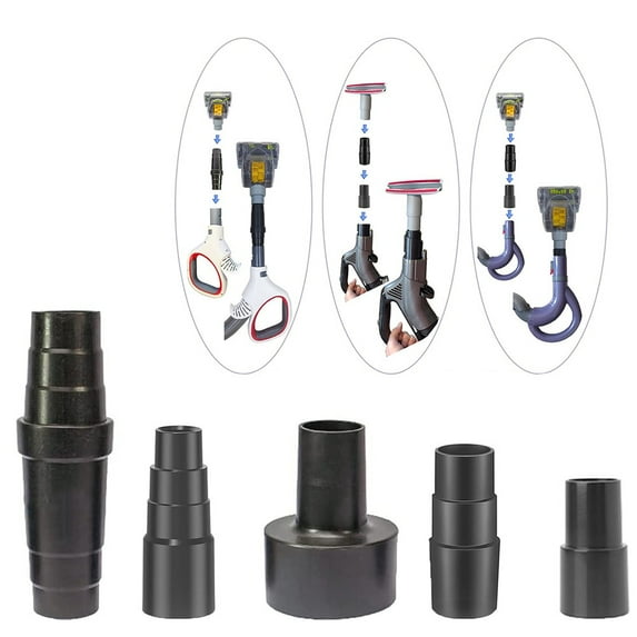 Vacext Vacuum Hose Adapter Kit Reducer Converter 1 1/2 to 1 1/4 Inch Multi-Function Connector for Attachments