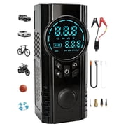 Furein Jump Starter with Air Compressor, 1200A Peak Portable Car Battery Booster (12V) with 150PSI Auto-Shutoff Tire Inflator, LED Flashlight & SOS Light, 8000m