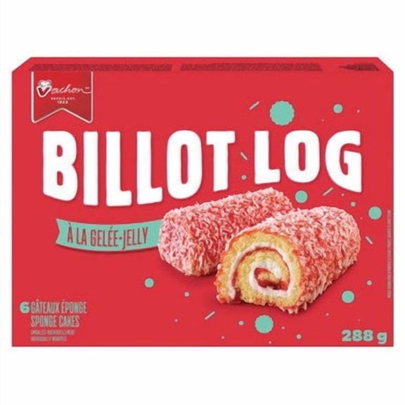 Vachon Jelly Log Sponge Snack Cakes, 288g/10.2 oz