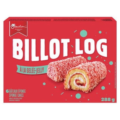 Vachon Jelly Log Sponge Snack Cakes, 288g/10.2 oz