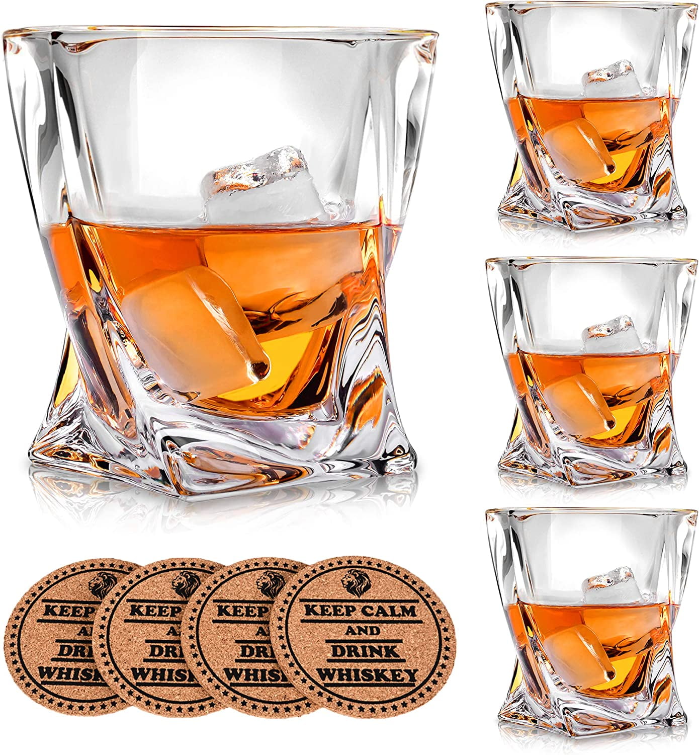 Spiegelau 4 - Piece 12oz. Lead Free Crystal Whiskey Glass