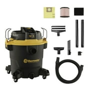 Vacmaster 12 Gallon 6.0 HP 143 CFM Plastic Wet Dry Vacuum and Blower, Black
