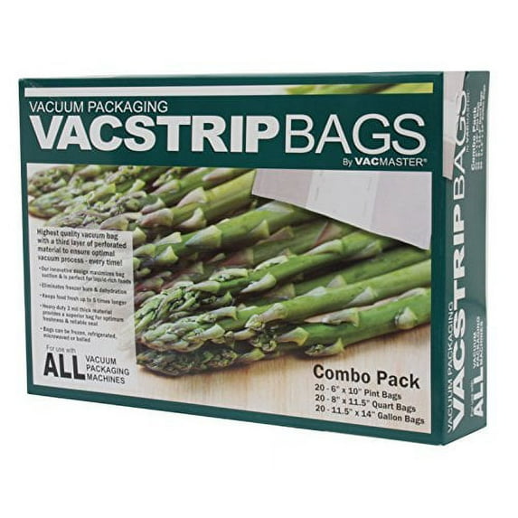 Vacmaster 944300 Variety Pack of Vacuum-Packaging Storage Bags (60 ct)