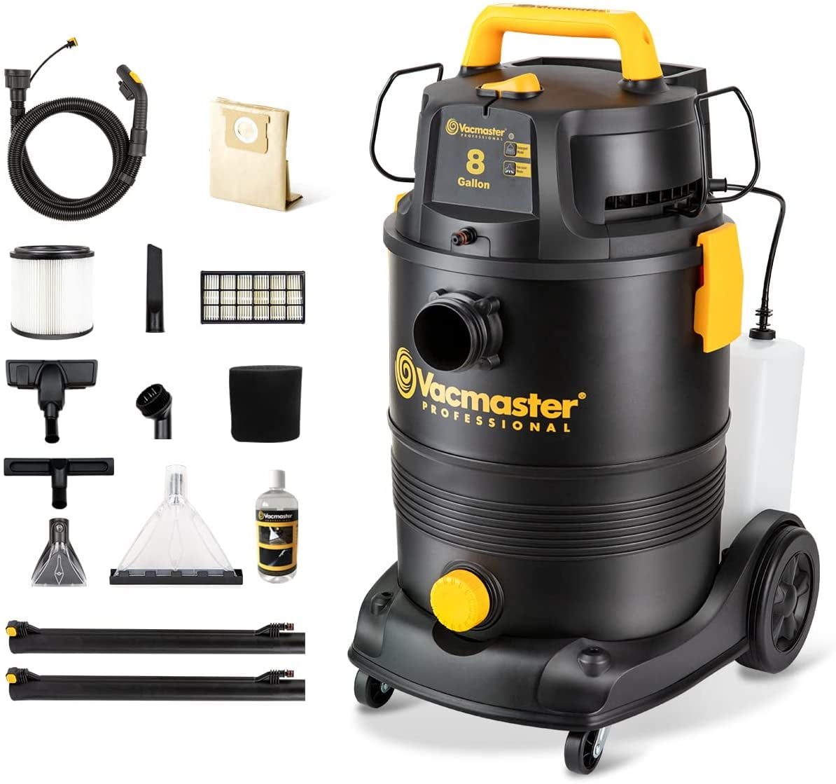 HART 3in1 Wet/Dry Shampoo Vac, 6 Gallon 5.5 Peak HP Vacuum Cleaners