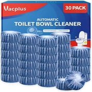 Vacplus Toilet Cleaner Tablets 30 Pack, Automatic Bowl & Tank Cleaner, Septic Safe, Powerful Cleaning, Prevent Stains & Deodorize