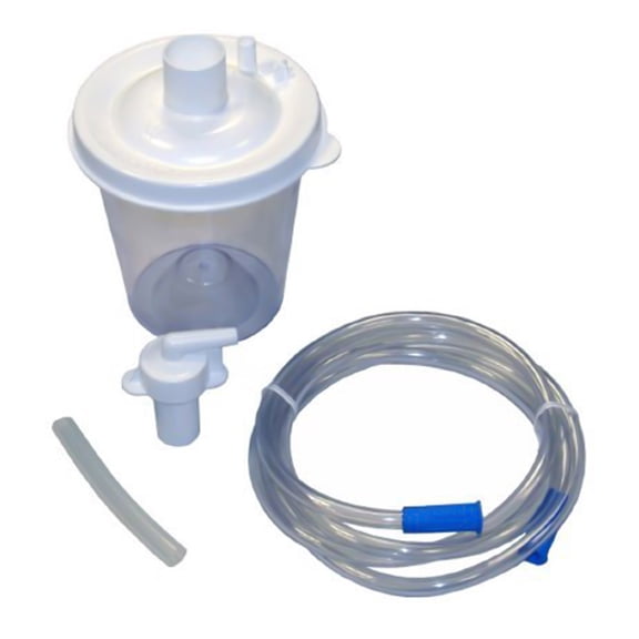 Vacu-Aide QSU Suction Canister Kit  800 mL, Float Valve Shut-Off
