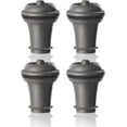 thumbnail image 1 of Vacu Vin Wine Saver Vacuum Stoppers - Set of 4 - Gray - for Wine Bottles - Keep Wine Fresh for Up to a Week with Airtight Seal - Compatible with Vacu Vin Wine Saver Pump, 1 of 7