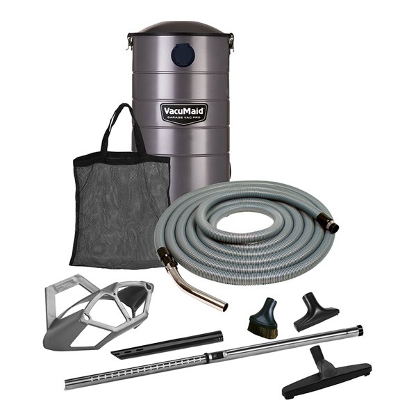 Garage Vac PRO Wall Mounted Vacuum Cleaner, Slate Gray, 50 Feet