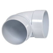 Vaculine Central Vacuum Cleaner White 2 Inch PVC Elbow Short 90 Degree Spigot Fitting