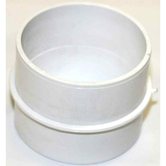 Vaculine Central Vacuum Cleaner White 2 Inch PVC Spigot Adaptor Fitting