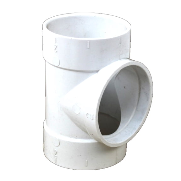 Vaculine Central Vacuum Cleaner White Special Short Tee Fitting