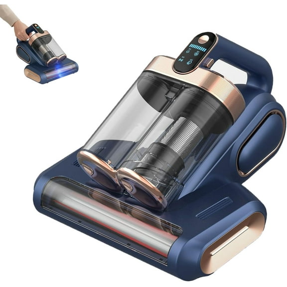 Vacumatt UltraClean Pro, Vacumatt Bed Vacuum, Powerful Mattressvacuum, Removes Hidden Particles for Better Cleaner Air, Portable Handheld Vacuum for Bed, Sofa & Carpet (Blue A)