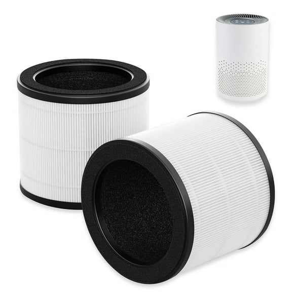 Vacushop 2-Pack True HEPA Replacement Filter, Compatible with, BAP0041UVWH, 360 Air Purifier