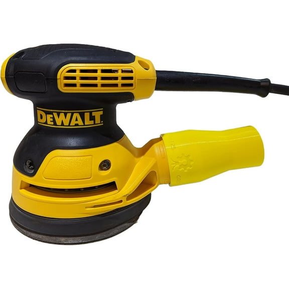 Vacuum Adapter for Dewalt or Craftsman Sanders - Dust Collection - Galactic Gadgets 1-1/4in - Yellow