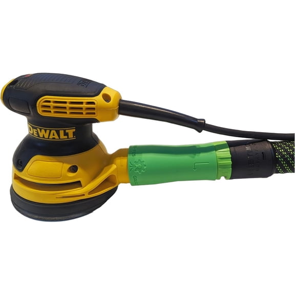 Vacuum Adapter for Dewalt or Craftsman Sanders - Dust Collection - Galactic Gadgets Festool 27mm - Neon Green