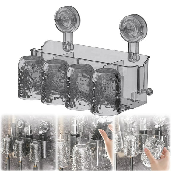 Vacuum Adsorption Toothbrush Holder, No Need for Drilling, Strong ...