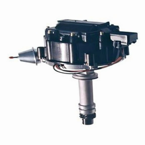 Vacuum Advance HEI Racing Distributor, Black Polished