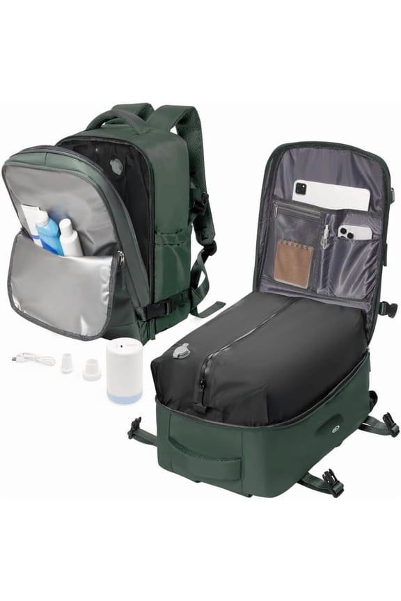 Vacuum Backpack Travel Compression Bags with Air Pump for Carry Luggage Seal Backpack for Men 18x14x8 Personal Item Travel Bag with Vacuum Compression for Women -