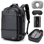 Vacuum Backpack for Travel Water Resistant , 60L Expandable Vacuum Compression Bag with Electric Pump, TSA Lock, Gifts