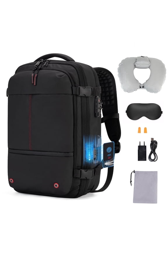 Vacuum Backpack with Built-in Pump 80L Expandable Travel Backpack with Vacuum System, TSA Lock Water Resistant