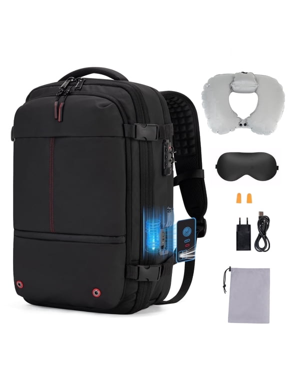 Vacuum Backpack with Built-in Pump 80L Expandable Travel Backpack with Vacuum System, TSA Lock Water Resistant