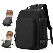 SYCNB Vacuum Seal Backpack for Travel with Vacuum Compression, Air Seal Travel Backpack with Portable Air Pump Carry on Luggage Airline Approved for Women Men Large Vac Pack Airback Laptop Backpack Black