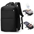 thumbnail image 1 of Air Seal Travel Backpack Vacuum Compression Backpack Travel with Pump, Vacpack Vacuum Seal Carry on Backpack for Traveling Airline Approved, Waterproof Airpack Laptop Backpack 17 Inch Airback Black, 1 of 11