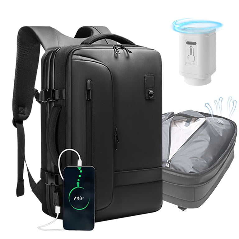 Travel Backpack with Electric Vacuum Pump Carry On Compression Bags Waterproof Amazon.com: VGCUB Vacuum Backpack Travel with Pump Vacpack  main image 4