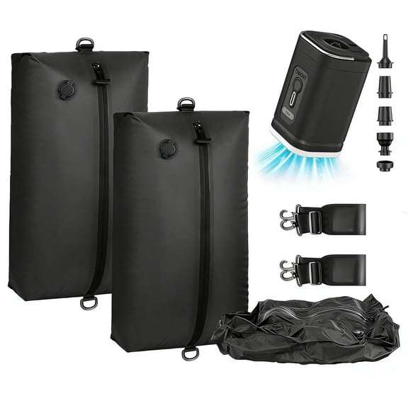Vacuum Storage Bags for Travel with Wireless Pump, Adjustable Shoulder Strap,Reusable Vacuum Seal Backpack Travel,Suitcase, Swim, Beach,Carry on Suitcases (2PCS)