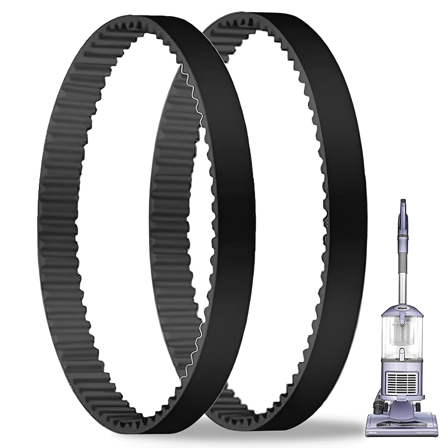 2-Pack Replacement Belts For Shark Navigator Lift-Away Upright Vacuums (NV350, NV352, UV400, ZU60, Etc.)