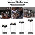 Vacuum Canister Glass Airtight Seal Food Jar Coffee Beans Storage