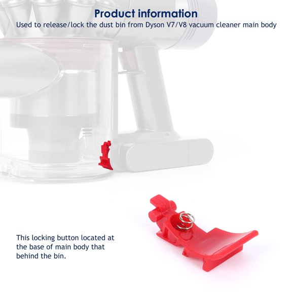 Vacuum Canister Locking Button Replacement for V7 V8 SV10 SV11 Models