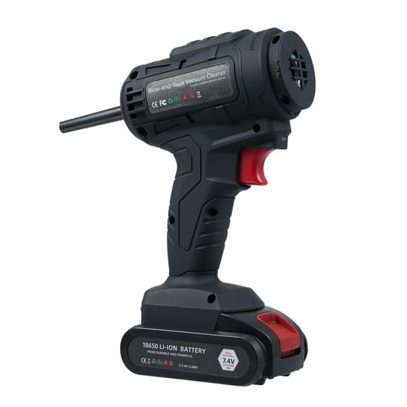 Vacuum Cleaner,Car Cleaner Portable With Led Dual Motor 80000rpm Suction Nozzles And Carry 2in1 Motor 80000rpm Led Dual Use Air 2in1 Motor With 5pcs Nozzles Cleaner Portable Air Black