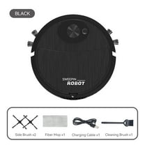 Vacuum Cleaner Electric Floor Mopping Robot Sweeper House Cleaning Toys, Kids Holiday Gifts Smart Robot Toy Vacuum Cleaner Auto Floor Cleaning Toy Play With Children And Pet, Black