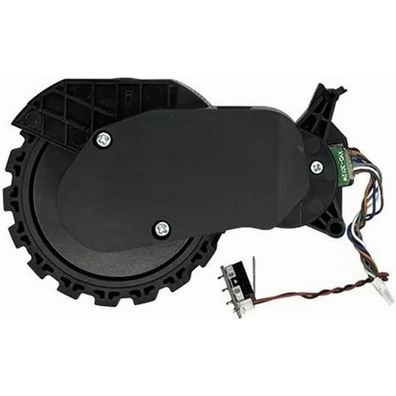 Vacuum Cleaner Left and Right Drive Wheel Motor Replacement Accessories. Compatible for Dreame Bot L10s, L10 Ultra, L10s Ultra, S10, W10S Pro (Color : Black R 1pcs)