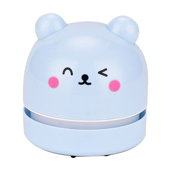 Vacuum Cleaner Mini,Cordless & Portable,Dust & Crumb Sweeper,Easy to Remove Dust/Pet Hair/Crumbs on Desktop/Table/Keyboard/Sofa and etc,Lightweight Design, Battery Powered(Light Blue)