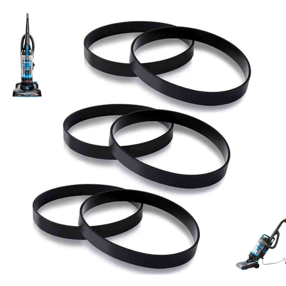 Vacuum Cleaner Replacement Belts, Durable High-Quality Rubber, Compatible with Bissell, Easy Installation, Home and Office Use- 6 Pack