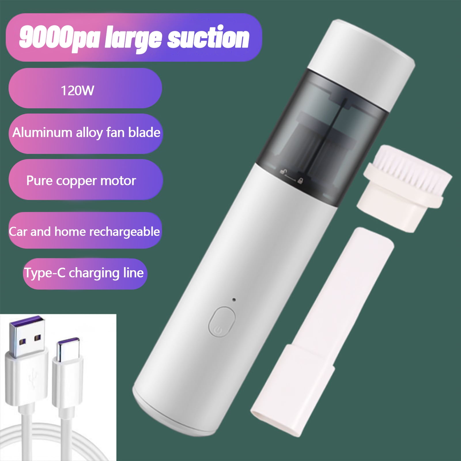 Vacuum Cleaner, Small Handheld Vacuums,USB Charging Lithium Lon Busters
