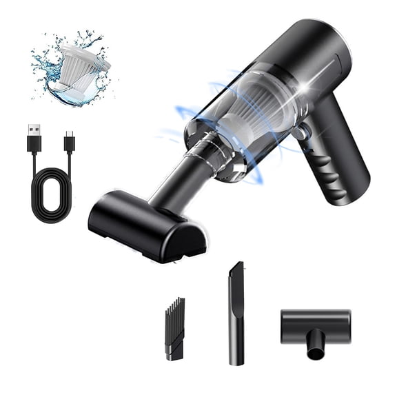 Vacuum Cleaners On Clearance! Handhold Vacuum Cleaner With Hose, Powerful Handheld Mini Cordless Rechargeable Super Suction Vacuum Cleaner With Light And Filter Car Vacuum High Power 120w 9000pa