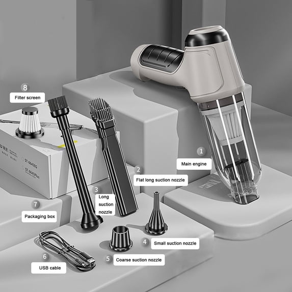ASXITE Handheld Vacuum Cleaner,Car Vacuum Cleaner,Portable Vacuum Cleaner,Dry/Wet Handheld Vacuum Cleaner