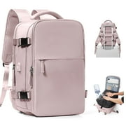 Vacuum Seal Compression Large Travel Backpack with Air Pump, Personal Item Airbag Carry on Backpacks Flight Approved, Airback Waterproof Work Compression Bags Travel Pump Business Laptop Suitcase