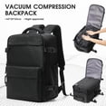 thumbnail image 1 of Travel Vacuum Backpack with Air Pump, Vacuum Seal Carry on Backpack for Airplanes, Vacuum Back Pack for Travel Backpack with Vacuum Compression Business Day Vacpack Backpack for Women Men Black, 1 of 10