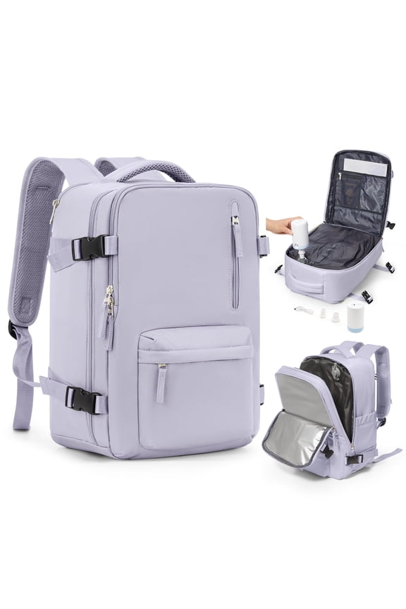 Large Storage Vacuum Compression Travel Backpack Seal Bags with Pump Carry on Vacuum Seal Backpack for Travel on Airplane Work Business Vacpack College Airback Laptop Backpack for Women Men
